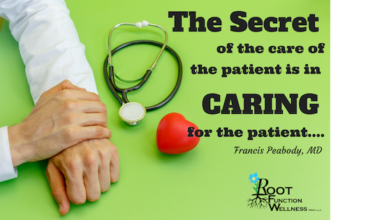 The Secret of the care of the patient is in caring for the patient.